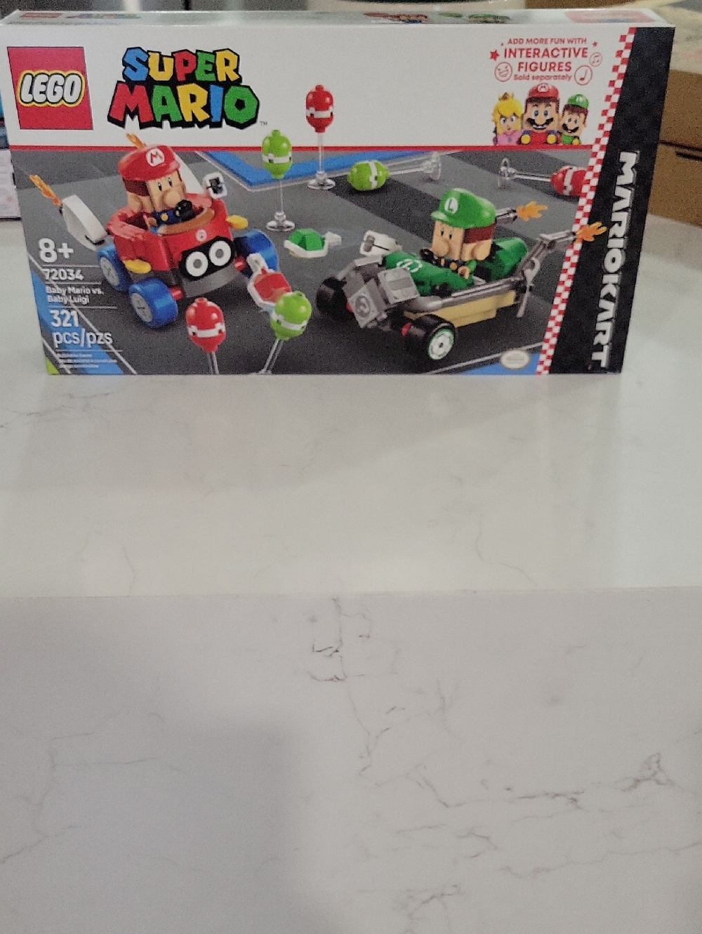 LEGO Super Mario Kart Battle Set with Red and Green Karts